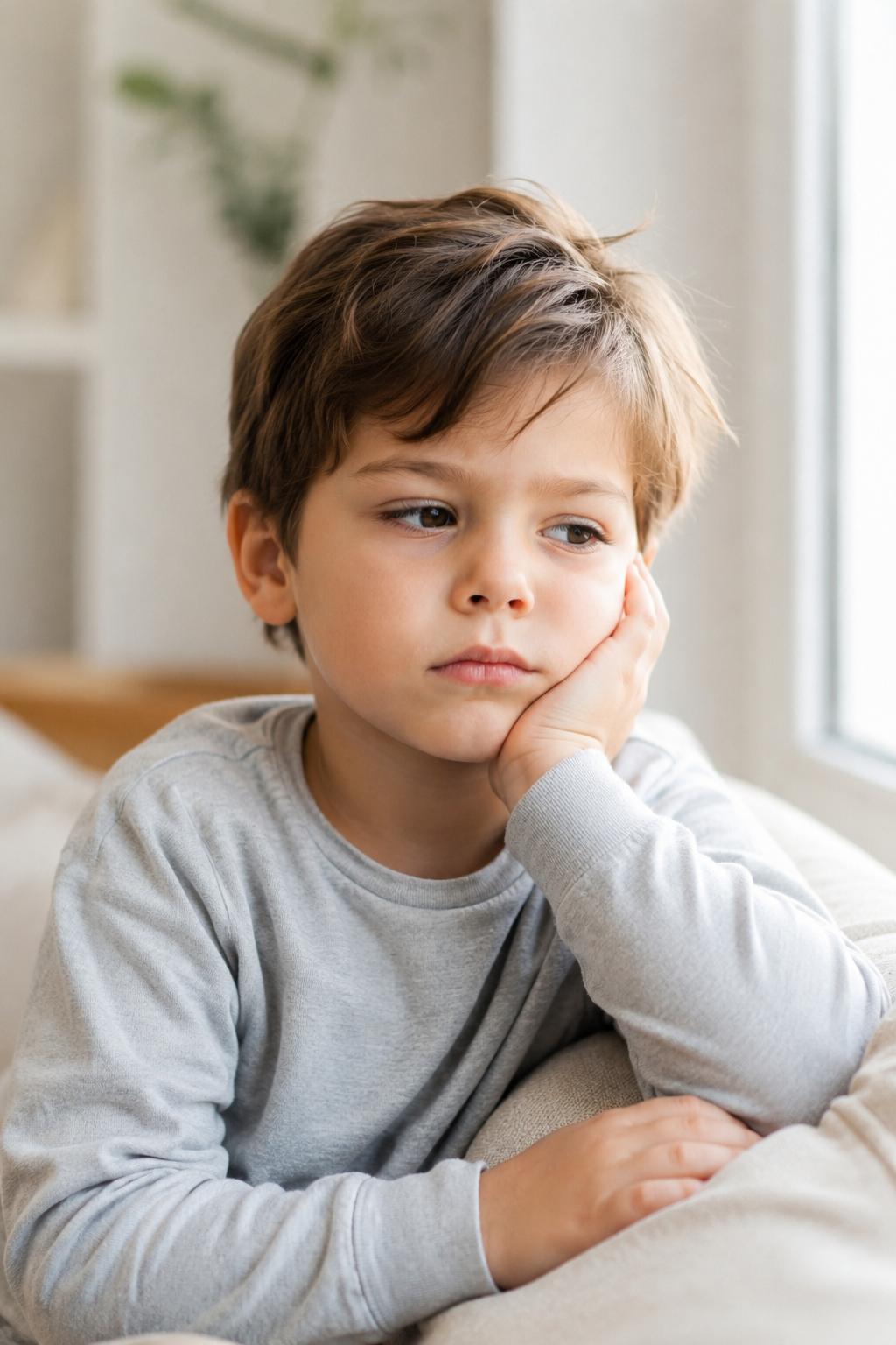 enfant songeur